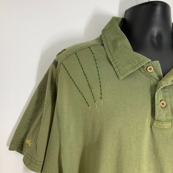 Nostic Men's Y2K Vintage Embroidered Short Sleeve Polo Shirt Size 3XL - Picture 5 of 14